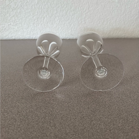 Baccarat Crystal Claret Wine Glasses - Genova Pattern - 1 Chipped, Read Desc. - Picture 4 of 5